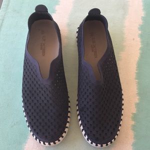 Ilse Jacobsen Hornbak, Navy Blue, Tulip,  Loafer Flats, Slip On Sneaker Shoes